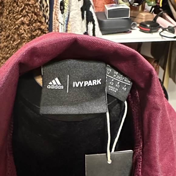 IVY PARK Burgundy Men's Military Jacket - Picture 3 of 4
